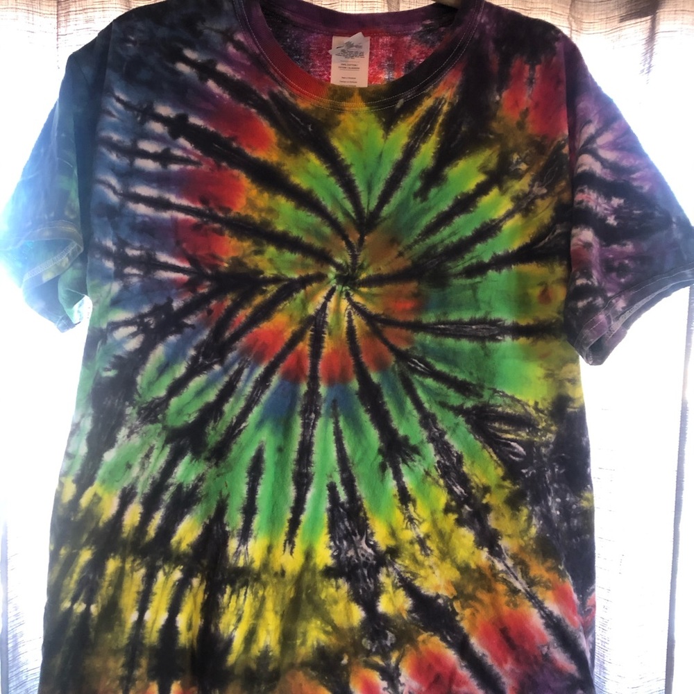 Super bright tie dyed tee
